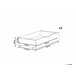 Beliani Conjunto de 2 cajones de cama Madera de pino CRONAT Blanco