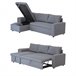 Sofá convertible TONY 3 plazas Sofá convertible TONY 3 plazas Gris