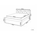 Beliani Cama con somier Madera de pino TANNAY 149x208 Blanco