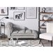 Beliani Chaise longue izquierdo Terciopelo LORMONT Gris Claro