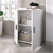 Armario multiusos 2 puertas efecto madera Blanco