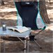 Aktive Silla plegable camping ultracompacta cojín Negro