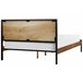 Beliani Cama con somier MDF ERVILLERS Marron