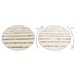 Alfombra FLUFFY 2371 circulo shaggy rayas 160x160 Crema
