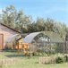 Gallinero Acero Galvanizado, Tela Oxford Gris