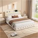 Cama LED, puertos USB, gas, cabecero Cama LED, puertos USB, gas, cabecero Beige