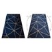 Alfombra EMERALD exclusivo 1013 glamour 120x170 Azul