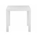 Beliani Mesa de jardín FOSSANO 80x80 Blanco