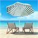Sombrilla de Playa Tela Poliéster, Metal Outsunny 180x180 Multicolor