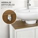 Armario de Baño Melamina de Madera kleankin, hogar - baño 60 Blanco