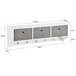 Moderna estantería de Pared FRG282-W SoBuy Blanco