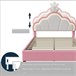 Cama, LED, Cama infantil, Cama juvenil, Cama doble 94x203 Cama, LED, Cama infantil, Cama juvenil, Cama doble 94x203 Rosa