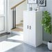Armario multiusos 2 puertas efecto madera 55 Blanco