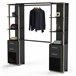 Vestidor Abierto Moon Kronberg Negro/ Madera