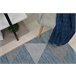 Alfombra de cuerda sisal LOFT 21132 Triángulos 140x200 Gris Azul