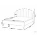 Beliani Cama con somier Poliéster AMBILLOU 197x214 Beige
