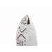 Beliani Cojín decorativo SCHEFFLERA 45x45 Blanco/ Negro