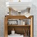 Armario para Lavabo 1 Estante 2 Puertas BZR63-PF SoBuy Natural
