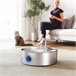 Fuente Agua Mascotas Acero Inoxidable 304 PawHut Gris