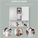 Armario con Espejo MDF, Vidrio kleankin, hogar - baño 54 Blanco