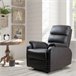 Sillón Reclinable Acero, MDF, PU y Espuma HOMCOM Marron