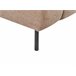 Beliani Chaise longue izquierdo Poliéster LANNILS Marron Claro
