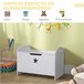 Organizador de Juguete de Niño E1 class MDF HOMCOM 62 Blanco