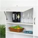 Alacena de Cocina Melamina de Madera HOMCOM, hogar - cocina 100 Blanco
