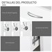 Conjunto Muebles de Entrada Tablero de partículas HOMCOM 90 Blanco