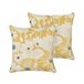 Beliani Cojín decorativo SCIRPUS Blanco/ Beige