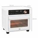Horno Eléctrico Metal, Vidrio Templado HOMCOM, hogar - cocina Blanco