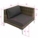 Pieza modular para conjunto de ratán Antracita