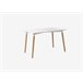 Mesa de cocina PARIS fija 120x80cm blanca Blanco