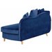 Beliani Chaise longue Terciopelo MERI Azul Marino