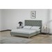Cama SHERATON 150x190cm color verde claro Verde