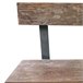 Banco de madera y metal Multicolor