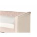 Beliani Cama con somier Terciopelo LIBOURNE 92x220 Rosa Talco