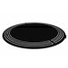 Alfombra HAMPTON Chick círculo cuadro 200x200 Negro