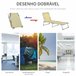 Tumbona Plegable Tela Oxford, Metal Outsunny Crudo