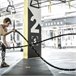 Cuerda de Batalla poliéster HOMCOM, deportes y ocio - musculación Negro