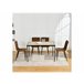 4 sillas de estilo escandinavo retro Marron