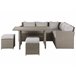 Beliani Conjunto de comedor BARDI Gris Oscuro