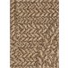 Alfombra exterior/interior geométrica efecto yute ACRA - ATTICGO 80x150 Natural