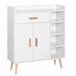 Aparador Tablero de partículas HOMCOM, hogar - muebles de comedor 80 Blanco
