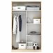 Armario 2 puertas efecto madera 120 Blanco