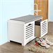 Banco de Almacenamiento con cojines y 2 Cubos FSR23-K-W SoBuy Blanco