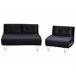 Beliani Conjunto de sofás VESTFOLD Negro