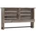 Estante de madera con barra Natural