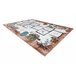 Alfombra FUN Hop para niños rayuela animales 160x220 Rosa