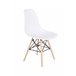 Pack Mesa Redonda de Cristal Templado + 4 Sillas Nordic 120x120 Blanco
